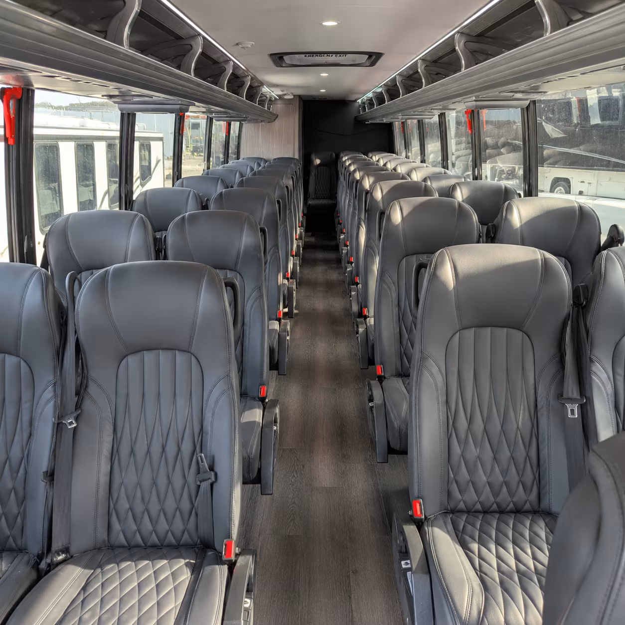 minibuses for small groups heading to the majestic ventura theater
