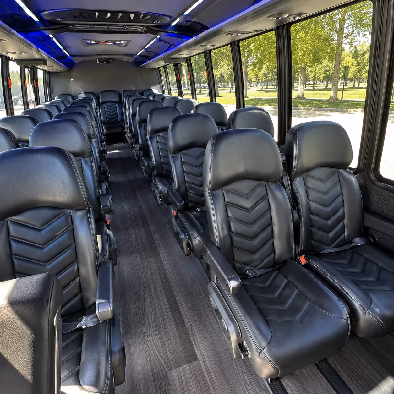 oxnard 25 passenger minibus interior