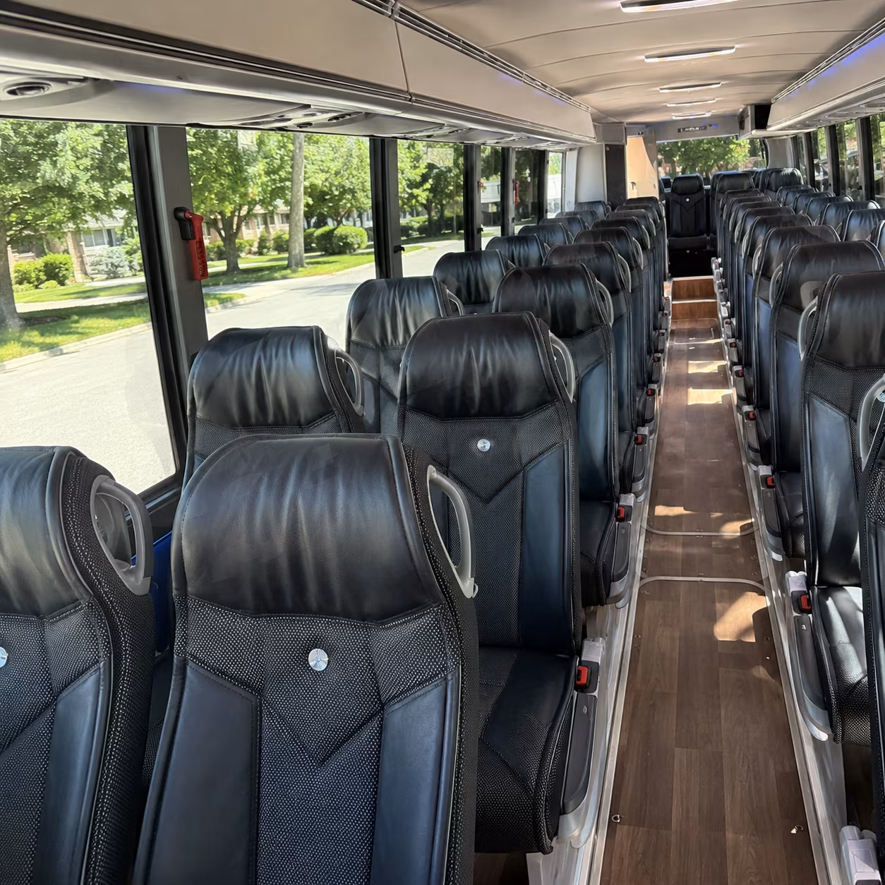 oxnard 40 passenger charter bus inside