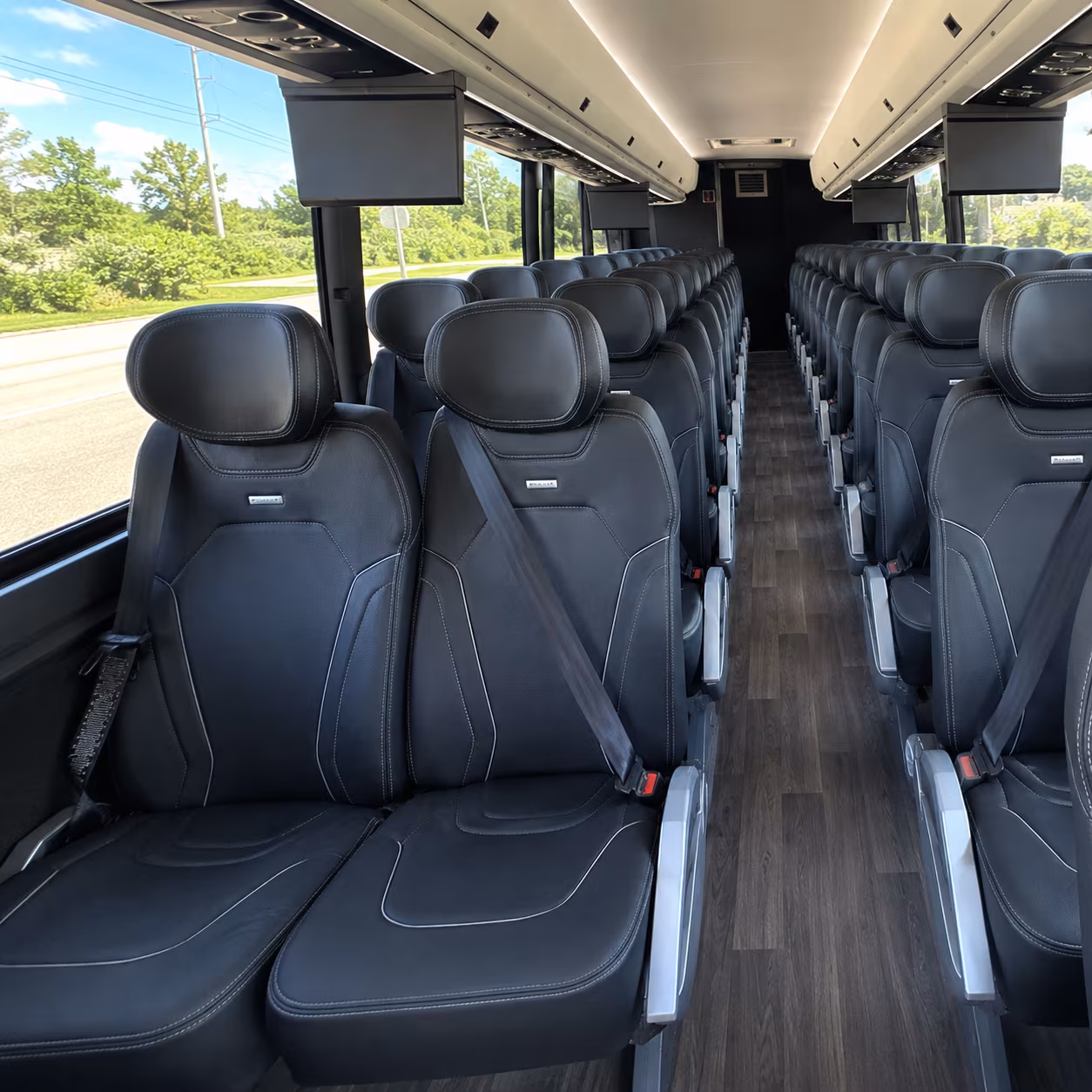 oxnard 47 passenger charter bus inside