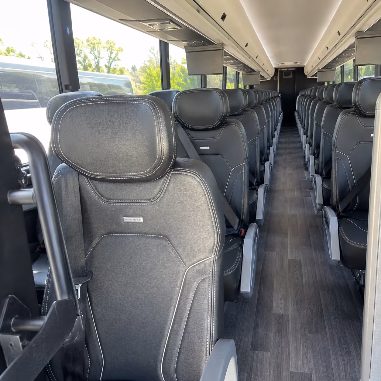 oxnard 47 passenger charter bus interior